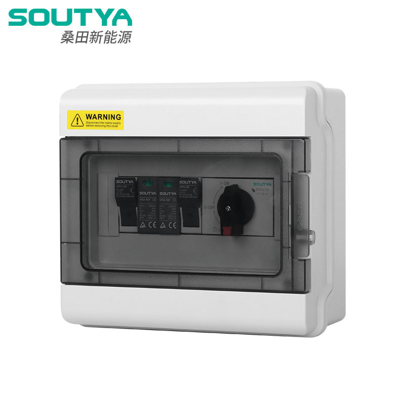 1000V DC Combiner Box 1 In 1 Out Cineál Isolator